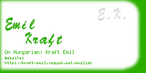 emil kraft business card